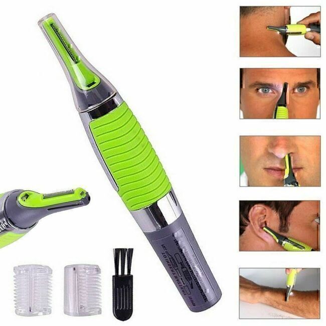 Nose Ear Face Neck Eyebrow Hair Mustache Beard Trimmer Shaver